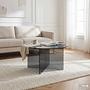 Couchtisch Tunnery rund Glas Grau 4