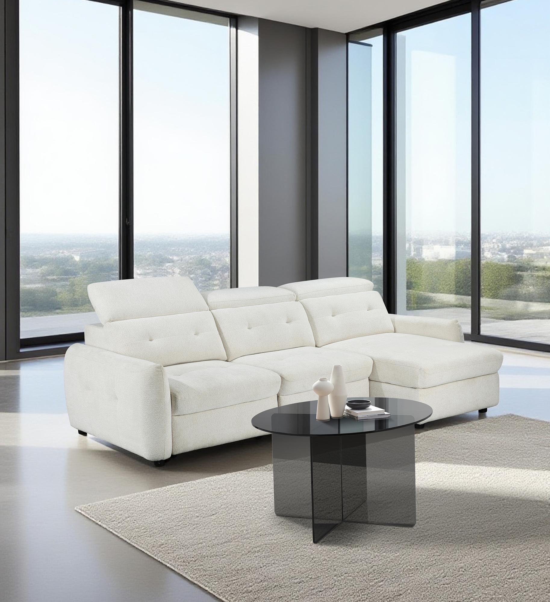 Couchtisch Tunnery rund Glas Grau 2