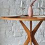 Furnierter Esstisch Lynda rund Eiche Durchmesser: 70 cm 4