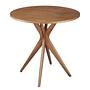 Furnierter Esstisch Lynda rund Eiche Durchmesser: 70 cm 0