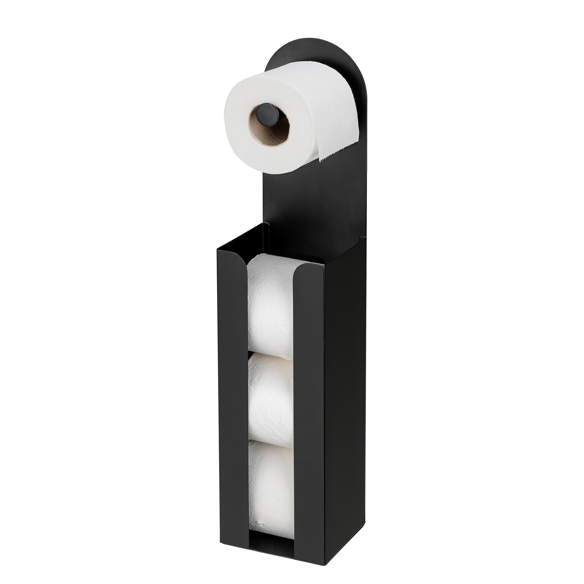 Toilettenpapierhalter Agira Stahl Schwarz 0