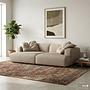 XL-Loungekissen HUDSON 2er-Set Webstoff Amaris: Beige 1