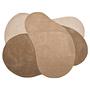 Kurzflorteppich Denton Wolle Braun / Beige 1