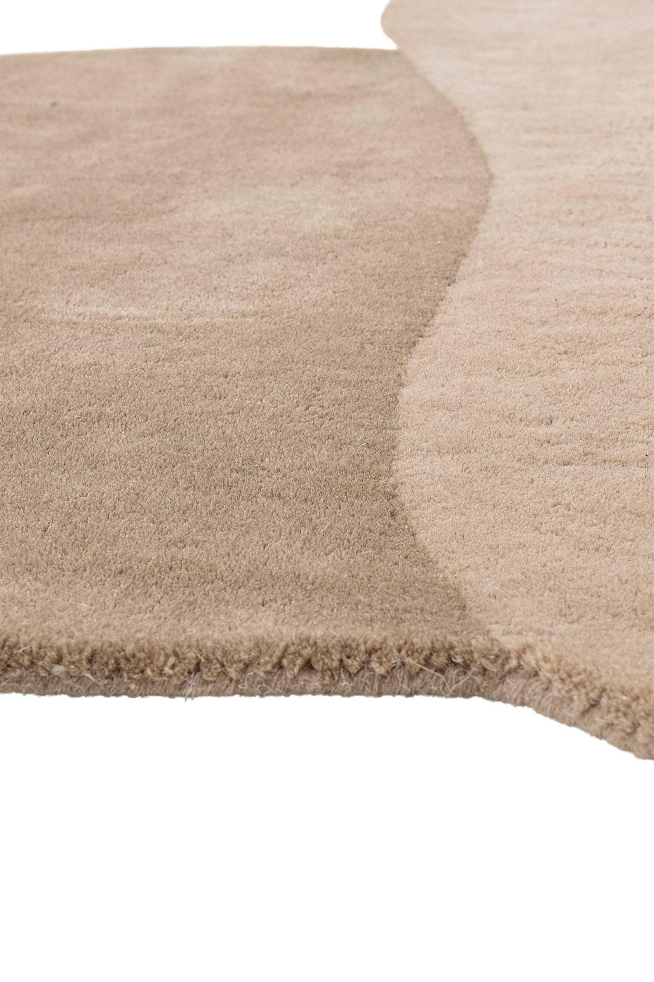 Kurzflorteppich Denton Wolle Braun / Beige 4