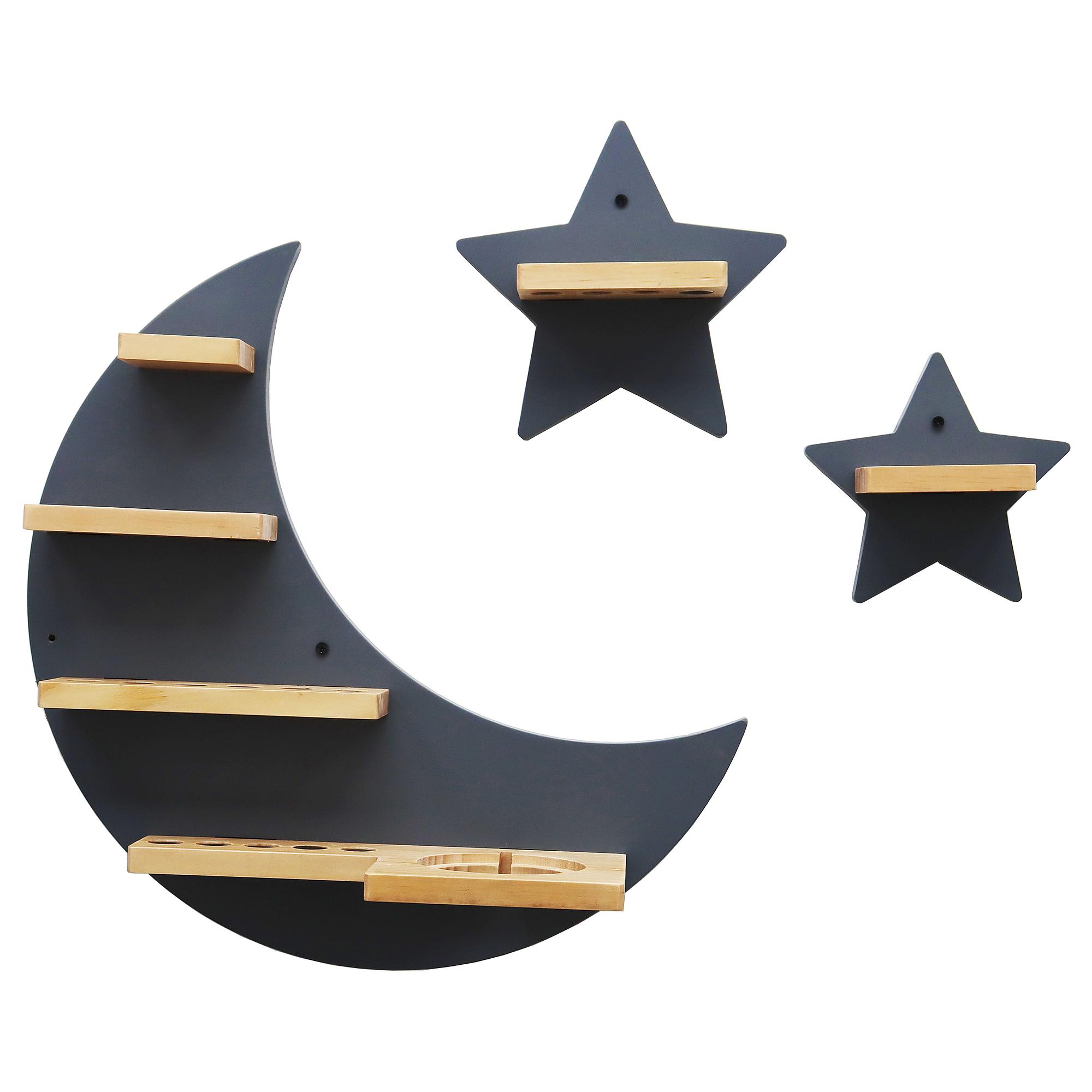 Wall shelf for audio figures Bassli pine semi-solid 0
