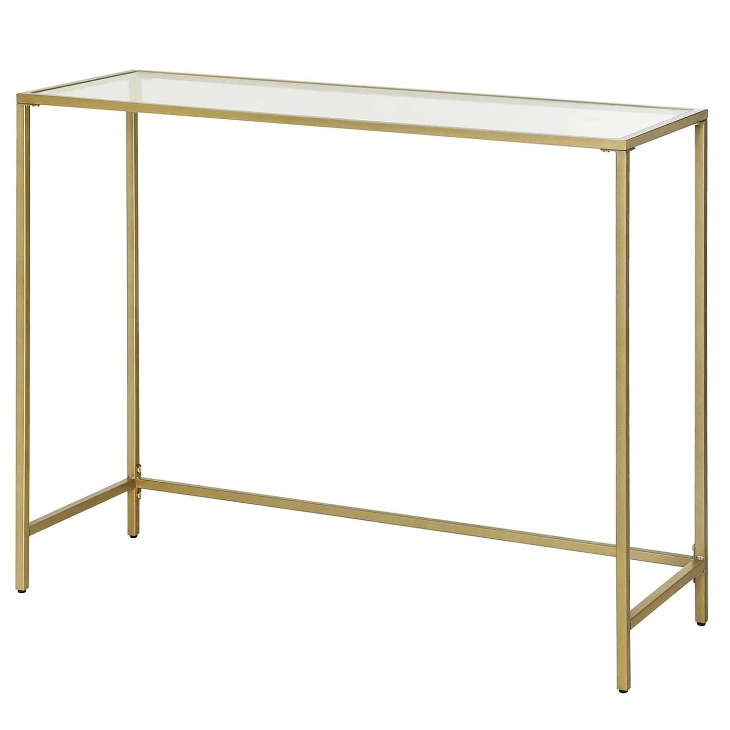 Konsolentisch Poygan II Glas / Metall Gold 1