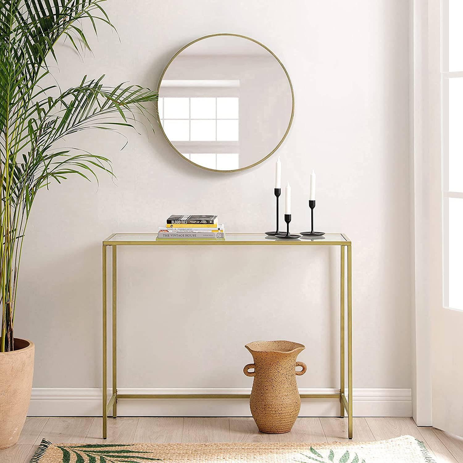 Konsolentisch Poygan II Glas / Metall Gold 3