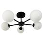 Ceiling lamp ILUMO opal glass / iron 5-light 2