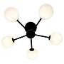 Ceiling lamp ILUMO opal glass / iron 5-light 3