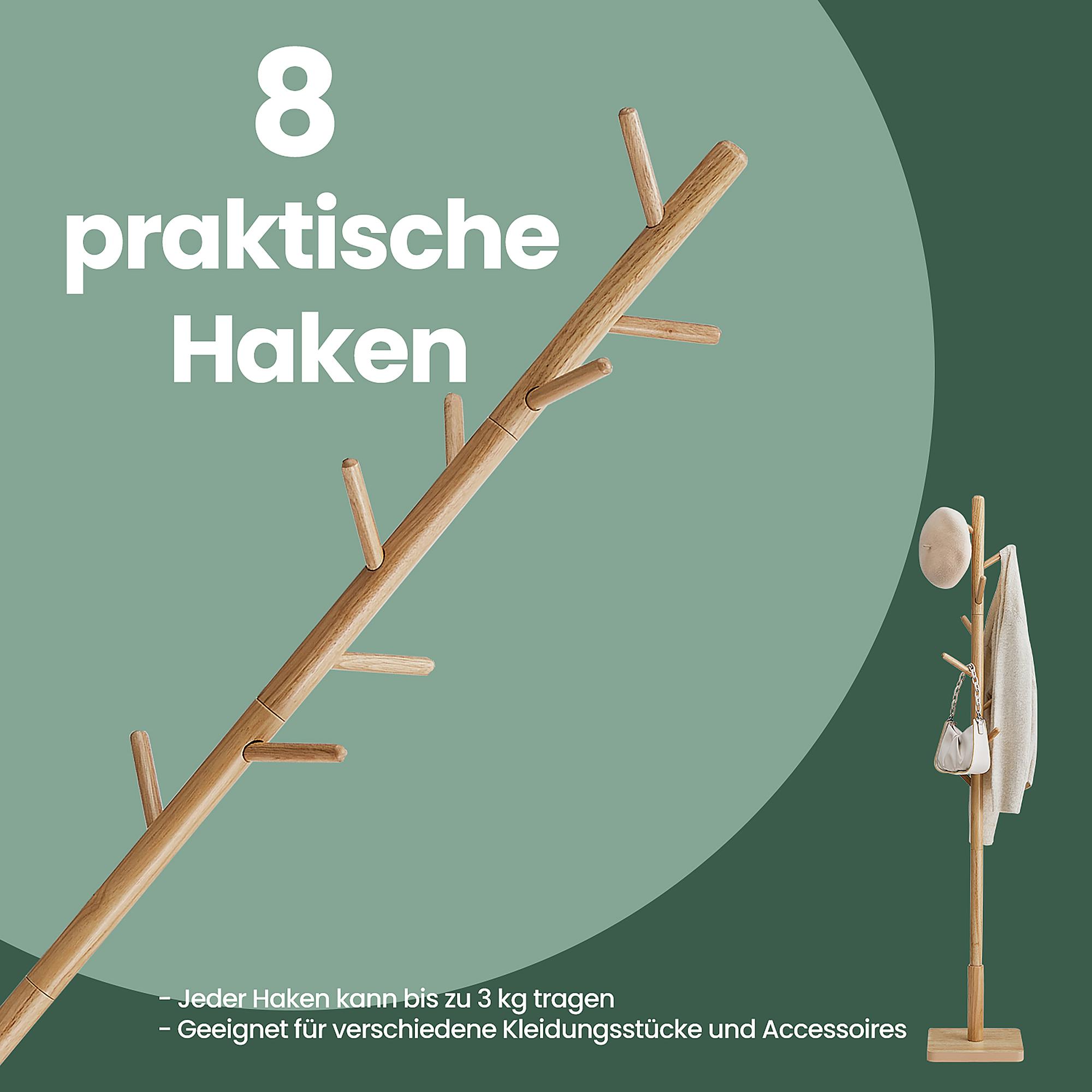 Massiver Garderobenständer Bhelsi Gummibaum 3