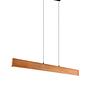 LED pendant light Edgewood rubberwood semi-solid / iron 2