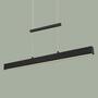 LED Minimalist Pendant Light Black 0