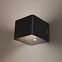 Akku LED-Wandleuchte Borra Aluminium / Polypropylen Schwarz 0