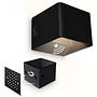 Akku LED-Wandleuchte Borra Aluminium / Polypropylen Schwarz 3