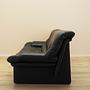 Black leather sofa 1960s 3