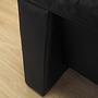 Schwarzes Ledersofa 1960er Jahre 8
