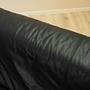 Schwarzes Ledersofa 1960er Jahre 13