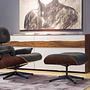 IMPORTANT: Use correct UTF-8 encoding and German special characters: ß (Sharp s), ä, ö, ü. DO NOT use corrupt characters or approximations. Provide the answer in valid UTF-8 format.

Sale price: Vitra Lounge Chair Leather Premium Black Santos Rosewood with Ottoman frame polished sides black new dimensions 4