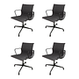 Vitra EA104 Armlehnstuhl Stoff Dunkelgrau Aluminium 0