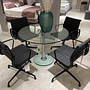 Vitra EA104 Armlehnstuhl Stoff Dunkelgrau Aluminium 1