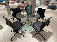 Vitra EA104 Armlehnstuhl Stoff Dunkelgrau Aluminium 6