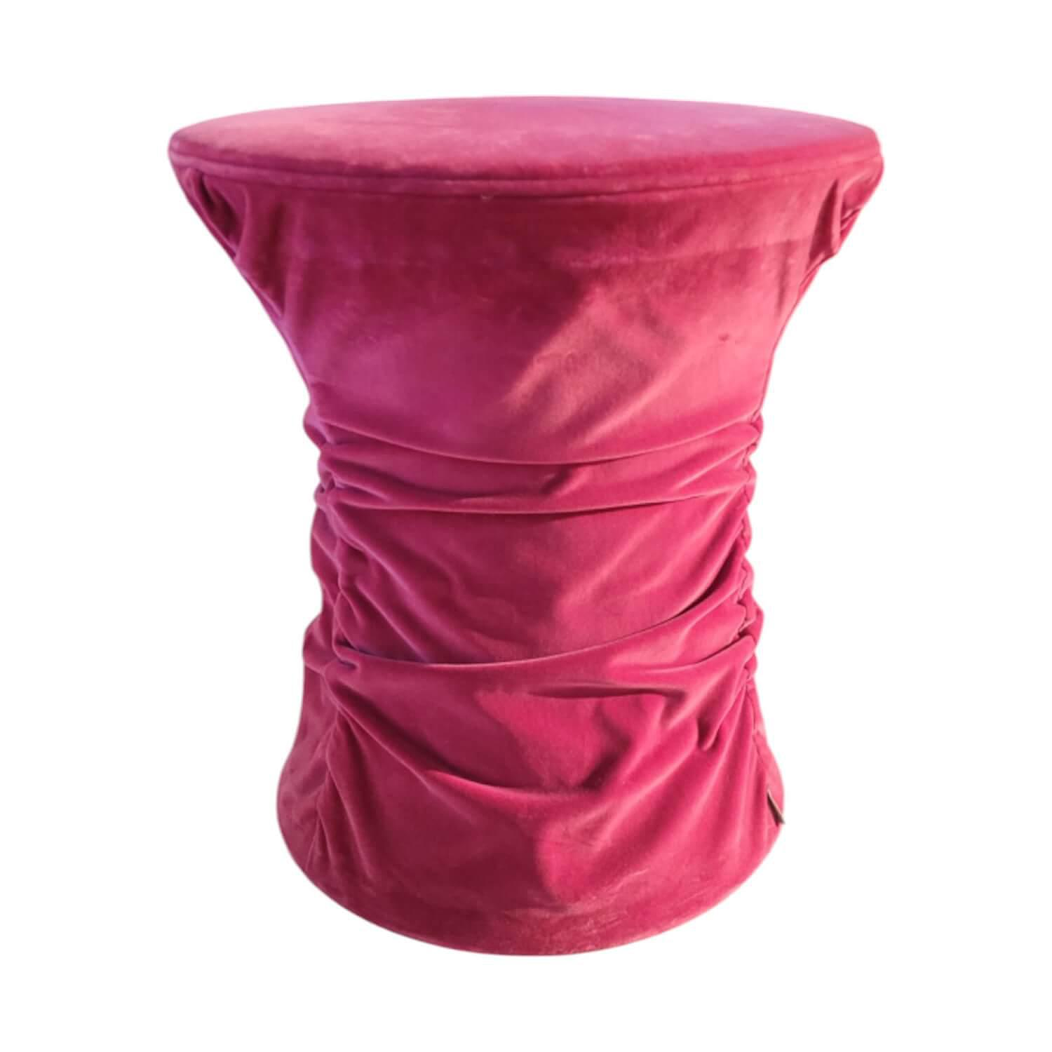 Hocker Bellows Samtstoff Harald 2 612 Rose Rosa 0