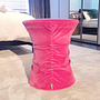 Hocker Bellows Samtstoff Harald 2 612 Rose Rosa 1