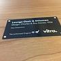 Vitra Sessel Lounge Chair mit Ottoman Leder Weiß Nussbaum 6
