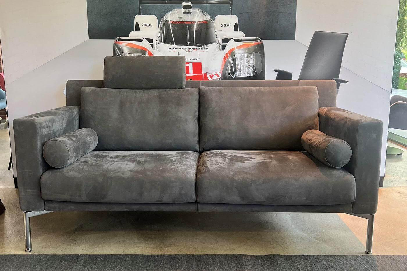 Walter Knoll Sofa Jason 390 25 FLFR Leder Mohnsamen Grau 5