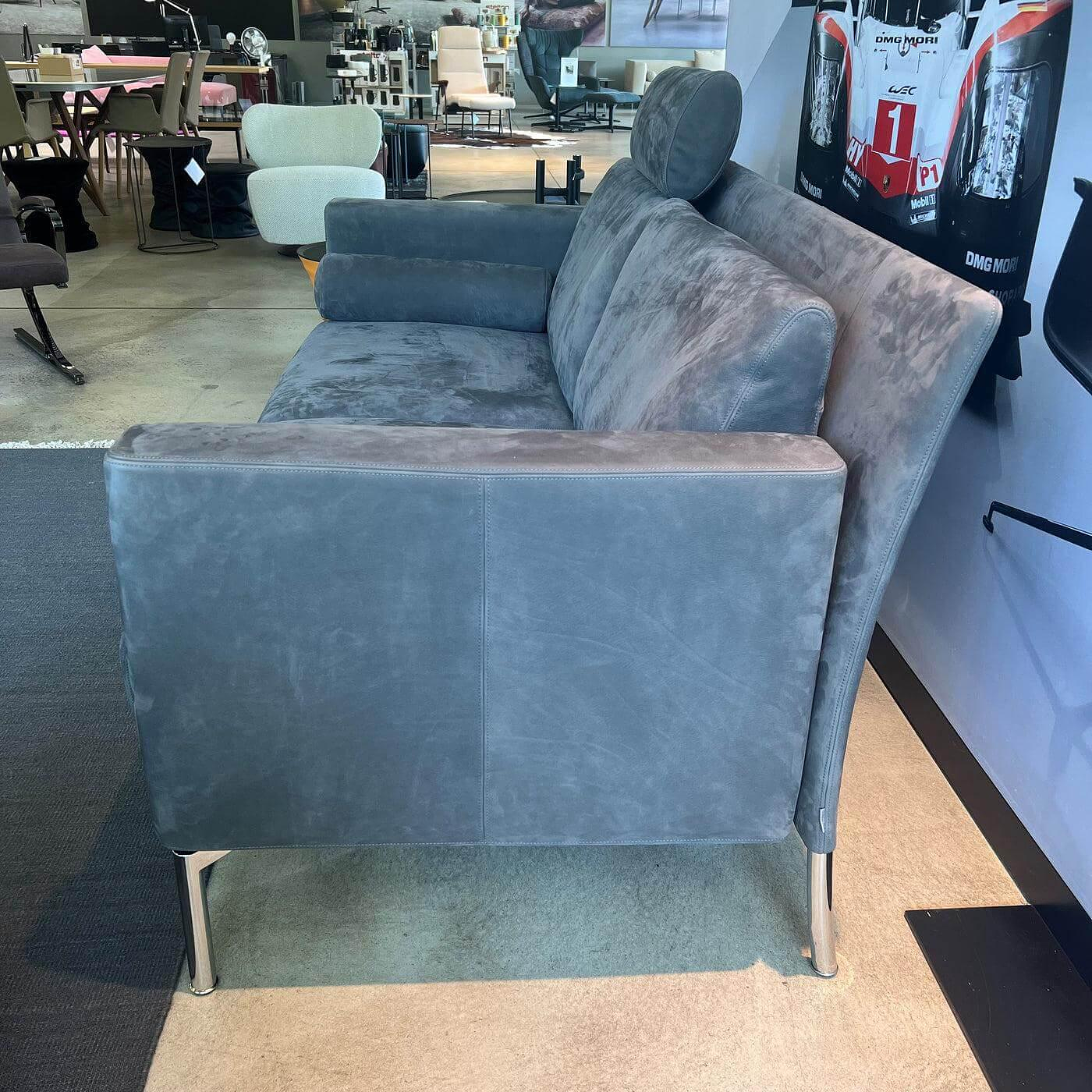 Walter Knoll Sofa Jason 390 25 FLFR Leder Mohnsamen Grau 4