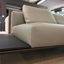 Recamiere Jaan Living 783 Leder Safari Grau mit Ablage 1