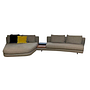 Tama Living 822 Sofagruppe Stoff Puro Mineral Grau Braun 10