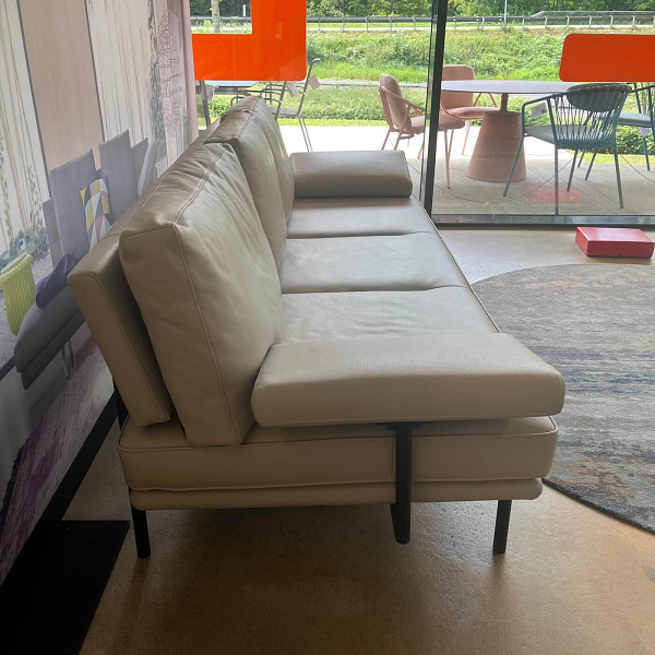Walter Knoll Sofa Living Platform 400 FLFR Leather Stone 12