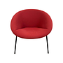 Walter Knoll Sessel 369 10 Stoff Rot Gestell Schwarz 0