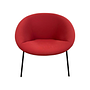 Walter Knoll Sessel 369 10 Stoff Rot Gestell Schwarz 6