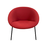 Walter Knoll Sessel 369 10 Stoff Rot Gestell Schwarz 6