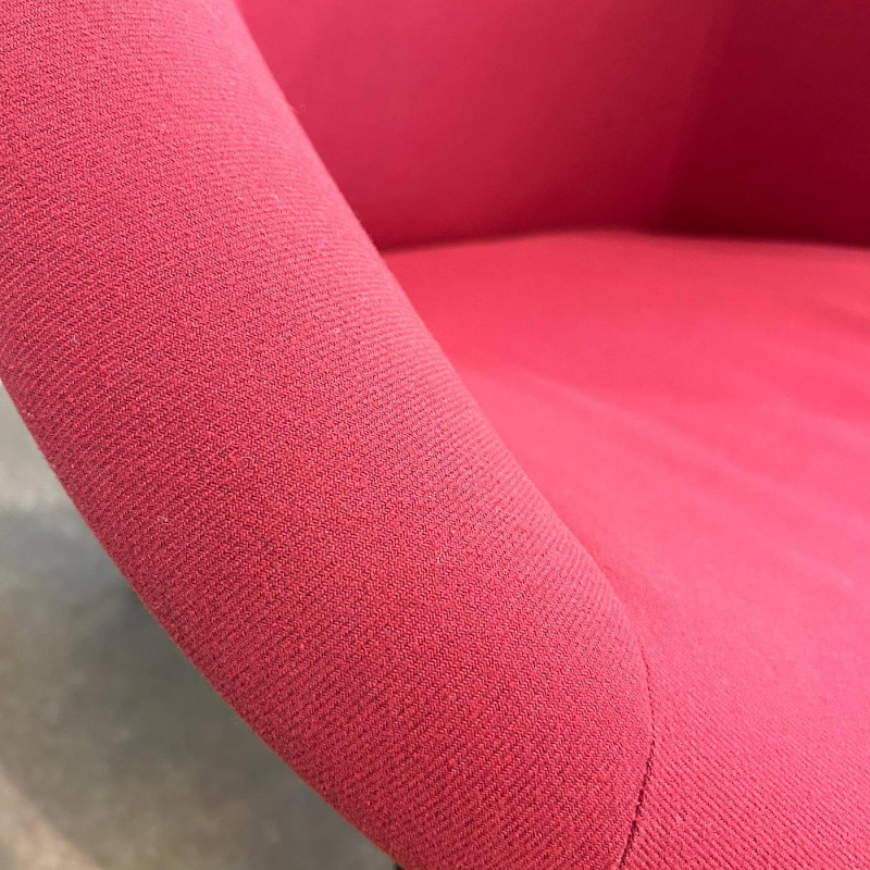 Walter Knoll Sessel 369 10 Stoff Rot Gestell Schwarz 8