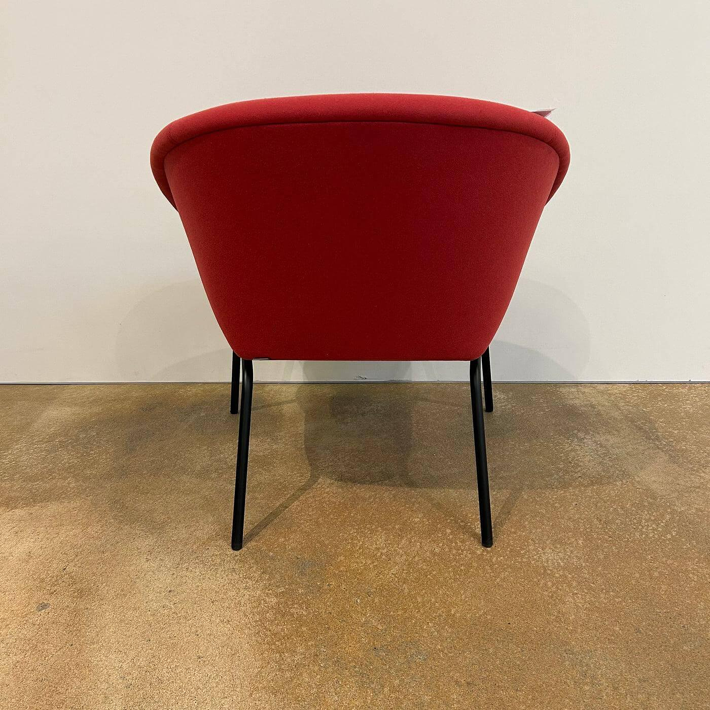 Walter Knoll Sessel 369 10 Stoff Rot Gestell Schwarz 4