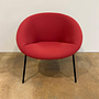 Walter Knoll Sessel 369 10 Stoff Rot Gestell Schwarz 9