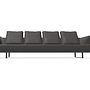 Walter Knoll Sofa Prime Time 490-30 Stoff Bogar Schwarz 0