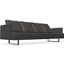 Walter Knoll Sofa Prime Time 490-30 Stoff Bogar Schwarz 1