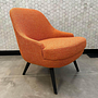 Walter Knoll Sessel 375 10 Stoff Lucia 7687 Orange Eiche 11