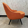 Walter Knoll Sessel 375 10 Stoff Lucia 7687 Orange Eiche 13