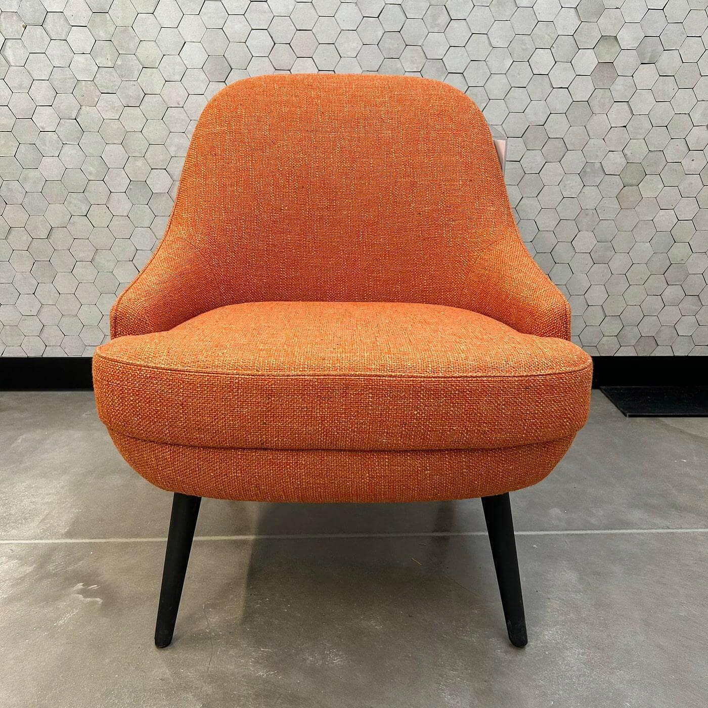 Walter Knoll Sessel 375 10 Stoff Lucia 7687 Orange Eiche 2