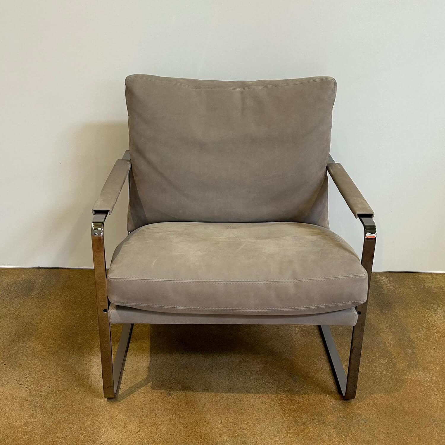 Walter Knoll Sessel Fabricius 710-10 Leder Velvet Chia Grau 3