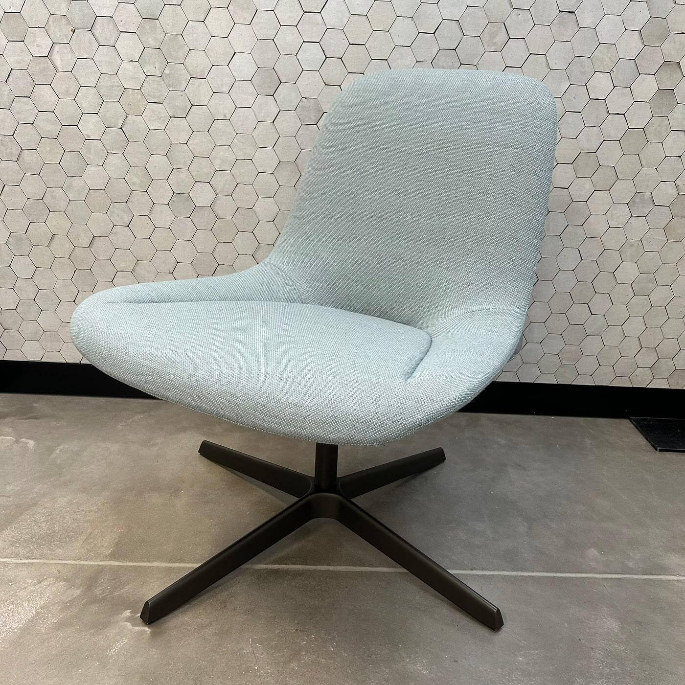 Walter Knoll Sheru 346 Chair Stoff Blue Grey Metal Black 2