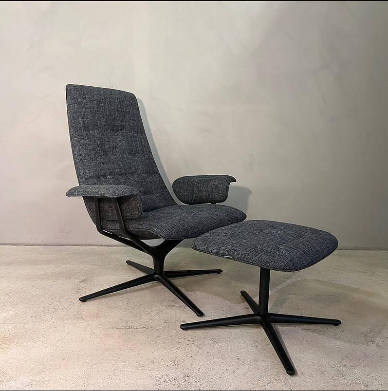 Walter Knoll Armchair Healey Soft 184-10+184-H1 Dark Grey 7