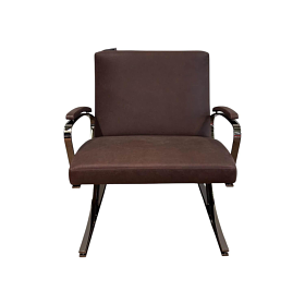 Walter Knoll Berlin Sessel Leder Kastanie Mit Chromgestell 9
