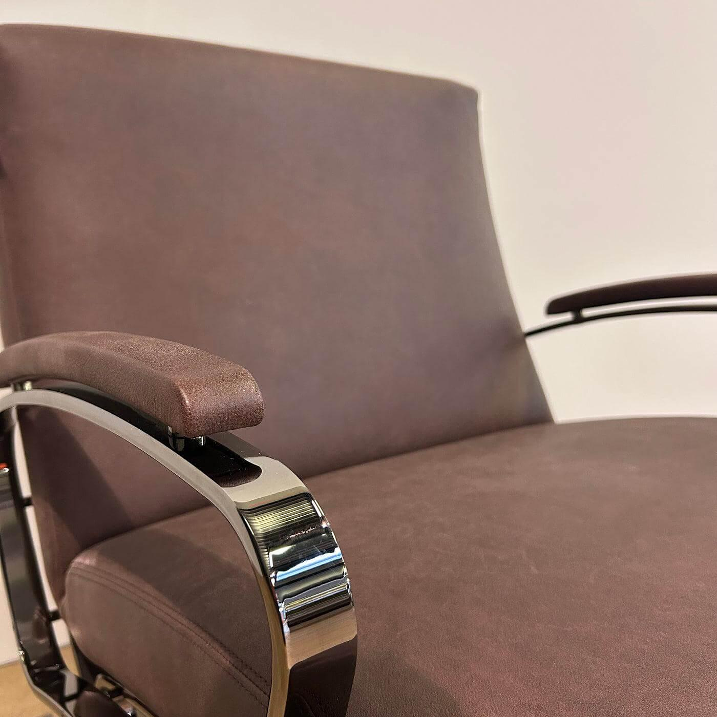 Walter Knoll Berlin Sessel Leder Kastanie Mit Chromgestell 8