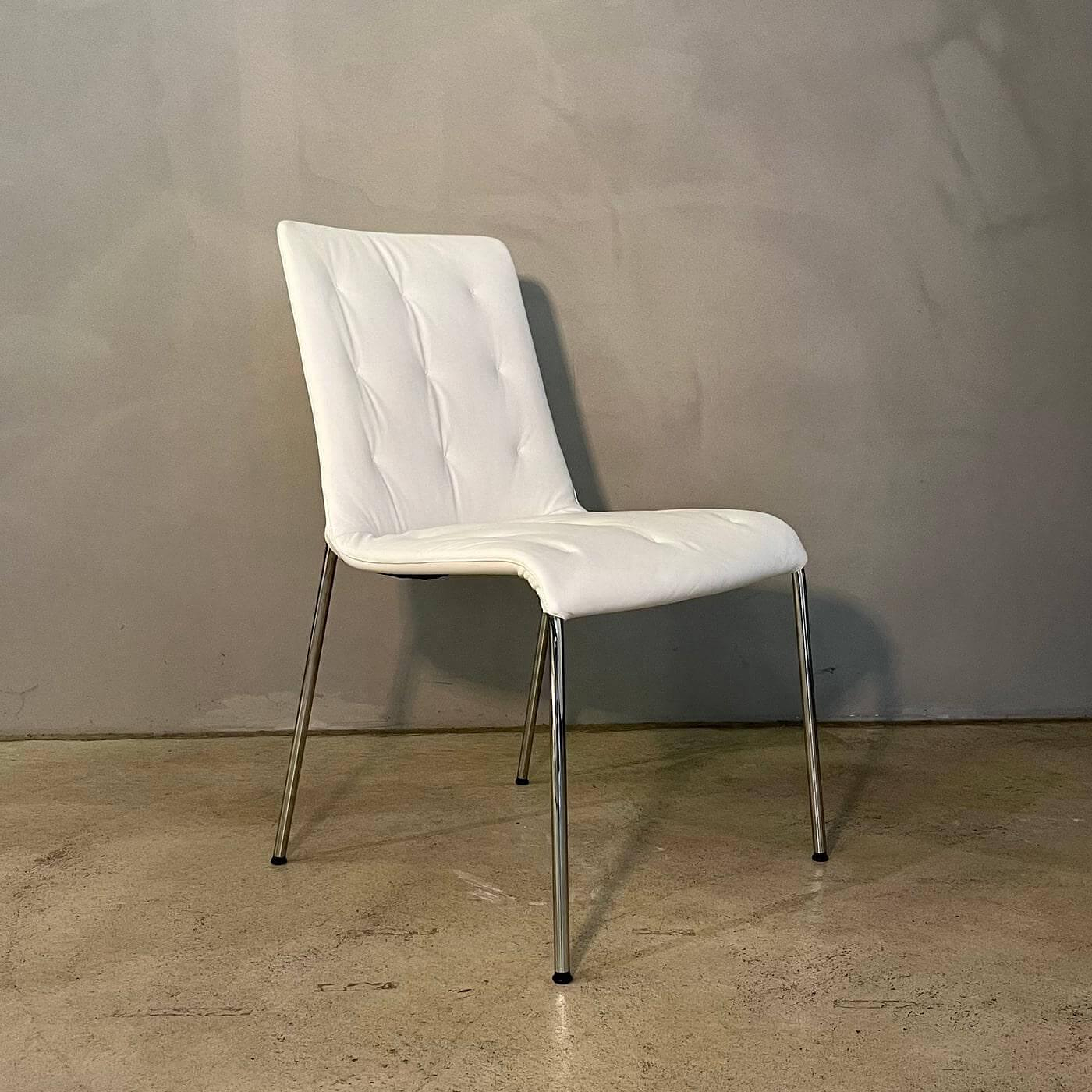 Walter Knoll Stuhl Liz 1311 Leder Ascot White Weiß 3